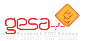 GESA Electrical & CCTV Solutions logo – trusted local Adelaide electricians and CCTV installers empowering safe homes and businesses