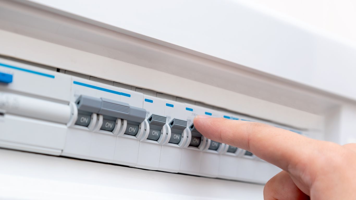 Electrical Switchboard with different switches